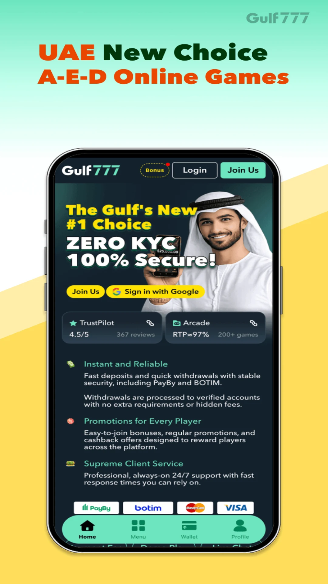 Gulf777 ألعاب AED screenshot